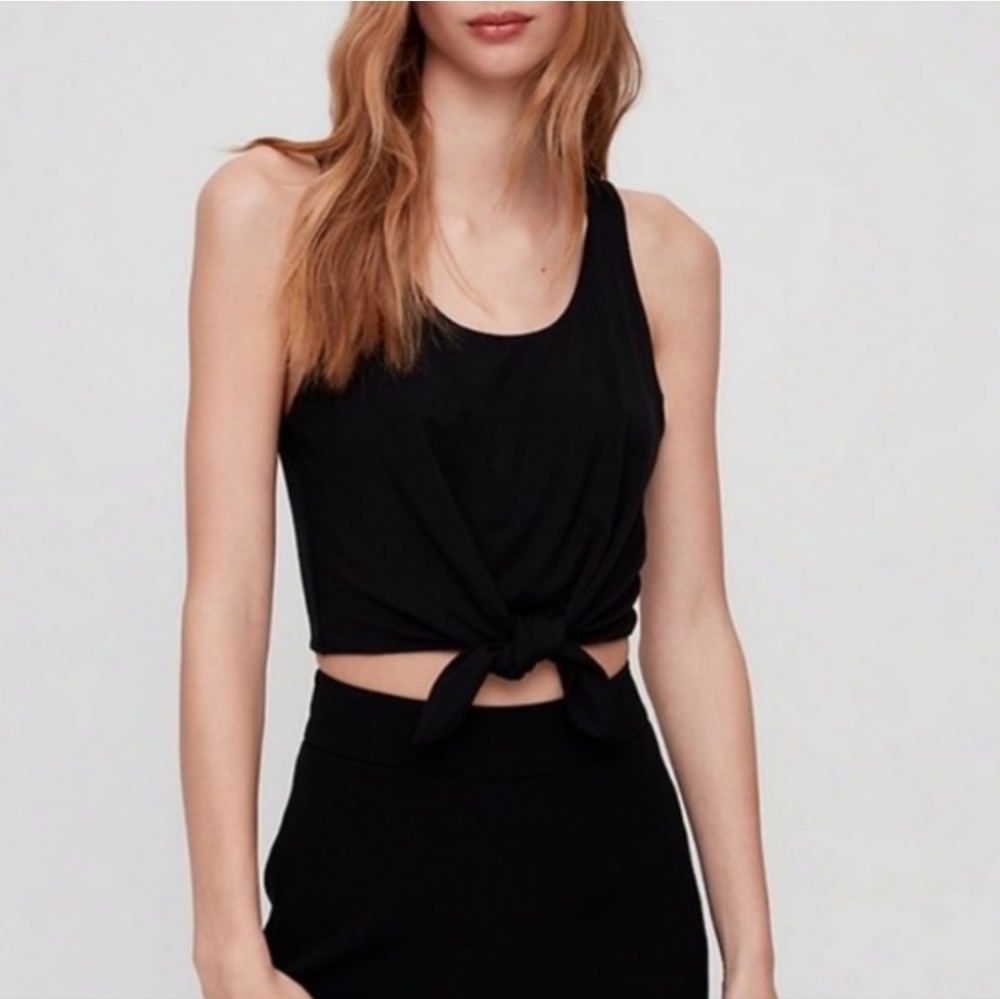 Babaton tie crop top, size small